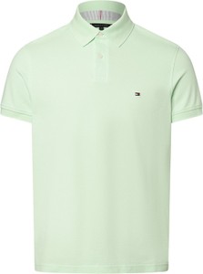 Zielony t-shirt Tommy Hilfiger z bawełny w stylu klasycznym