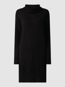 Czarna sukienka Tom Tailor z bawełny z długim rękawem