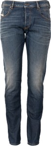 Granatowe jeansy Diesel z tkaniny