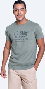T-shirt Big Star z nadrukiem z krótkim rękawem z dzianiny