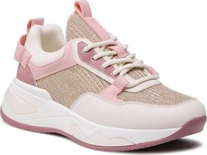 Różowe buty sportowe Quazi na platformie w sportowym stylu