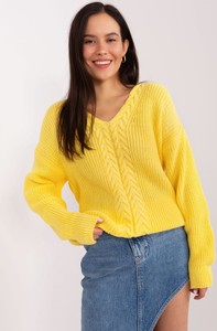 Żółty sweter Badu w stylu casual