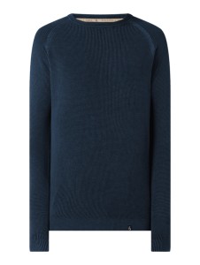 Granatowy sweter Colours & Sons w stylu casual z bawełny