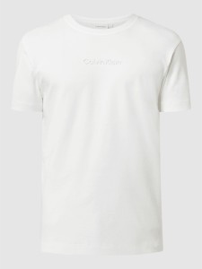 T-shirt Calvin Klein z krótkim rękawem z bawełny w stylu casual