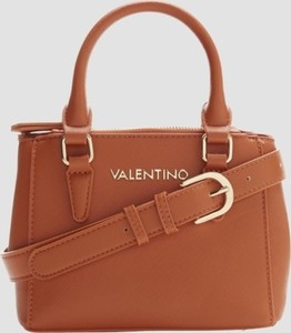 Brązowa torebka Valentino by Mario Valentino matowa mała do ręki