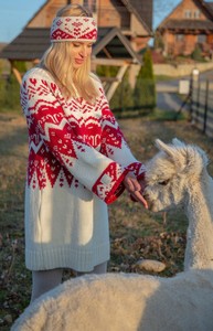 Sweter Fobya w stylu skandynawskim w stylu klasycznym
