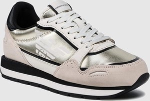 Buty sportowe Emporio Armani sznurowane w sportowym stylu na platformie