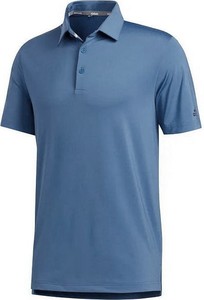 Niebieska koszulka polo Adidas z krótkim rękawem