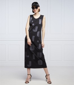 Czarna sukienka Liu-Jo w stylu casual bez rękawów