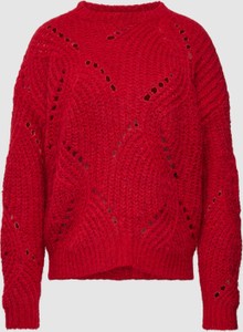 Czerwony sweter Novalanalove X P&c* z moheru