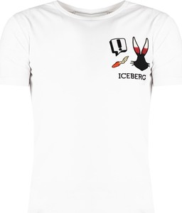 T-shirt Iceberg z krótkim rękawem z tkaniny w stylu klasycznym