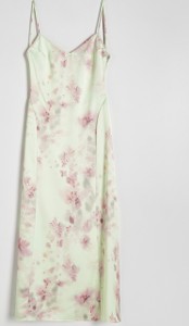 Sukienka Reserved z odkrytymi ramionami na ramiączkach z tkaniny