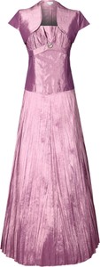 Sukienka Fokus rozkloszowana z krótkim rękawem maxi