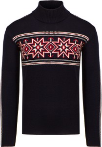 Granatowy sweter Dale of Norway w młodzieżowym stylu z wełny