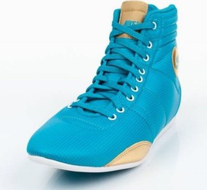 Niebieskie buty sportowe Nike sznurowane z płaską podeszwą