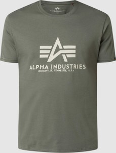 T-shirt Alpha Industries z bawełny z nadrukiem