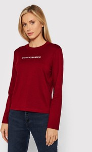 Bluzka Calvin Klein z okrągłym dekoltem w stylu casual