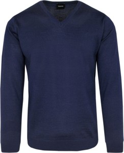 Granatowy sweter Vesari (vistula) z wełny w stylu casual