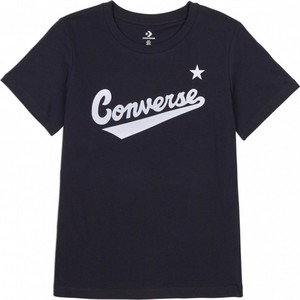 T-shirt Converse w młodzieżowym stylu z okrągłym dekoltem z krótkim rękawem