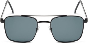 Cropp - Okulary przeciwsłoneczne z kwadratowymi oprawkami - czarny