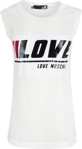 Bluzka Love Moschino z bawełny z okrągłym dekoltem