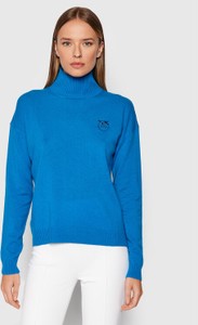 Niebieski sweter Pinko w stylu casual