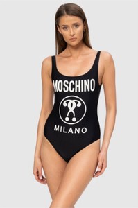 Czarny strój kąpielowy Moschino