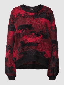 Czerwony sweter Taifun w stylu casual