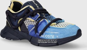 Granatowe buty sportowe Lacoste w sportowym stylu sznurowane