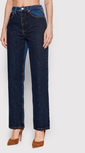 Granatowe jeansy NA-KD
