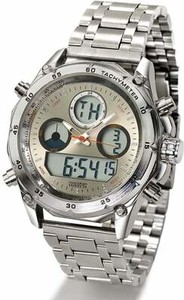 Atlas For Men Sportowy zegarek cyfrowo-analogowy z chronometrem