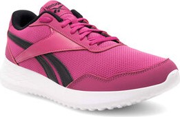 Różowe buty sportowe Reebok w sportowym stylu z płaską podeszwą sznurowane