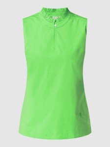 Zielona bluzka Emily van den Bergh w stylu casual bez rękawów
