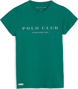 T-shirt Polo Club z okrągłym dekoltem z bawełny
