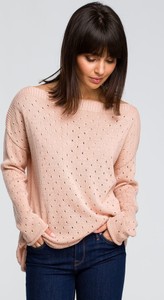 Różowy sweter Be Knit