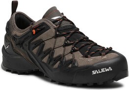 Brązowe buty trekkingowe Salewa sznurowane