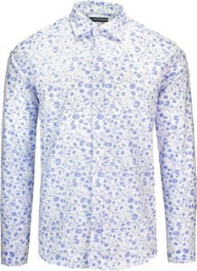 Niebieska koszula Quickside z kołnierzykiem button down z długim rękawem z bawełny