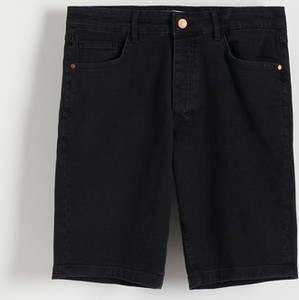 Czarne spodenki Reserved z jeansu w stylu casual
