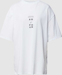 T-shirt Karo Kauer w stylu casual z krótkim rękawem z okrągłym dekoltem
