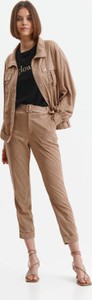 Brązowe spodnie Top Secret w stylu casual