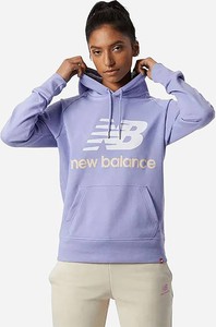 Fioletowa bluza New Balance z kapturem w sportowym stylu