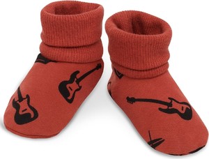 Czerwone buciki niemowlęce Pinokio z bawełny