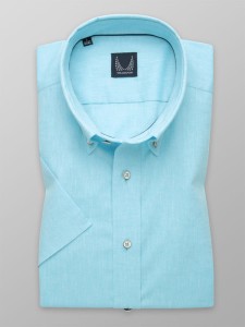 Niebieska koszula Willsoor z tkaniny z długim rękawem