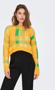 Żółty sweter Only w stylu casual