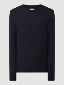 Granatowy sweter Tom Tailor Denim w stylu casual z bawełny