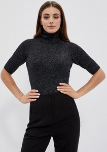 Czarny sweter Moodo.pl w stylu casual
