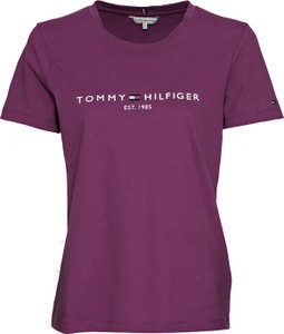 T-shirt Tommy Hilfiger z okrągłym dekoltem z bawełny w młodzieżowym stylu