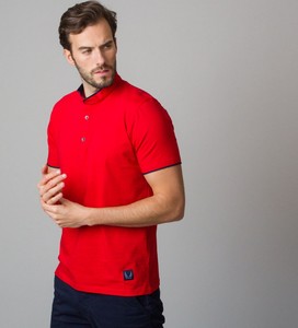 Czerwony t-shirt Willsoor w stylu casual
