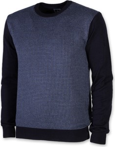 Granatowy sweter Willsoor w stylu casual z okrągłym dekoltem
