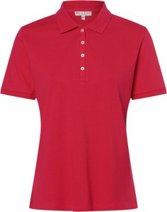 Czerwona bluzka Marie Lund w stylu klasycznym